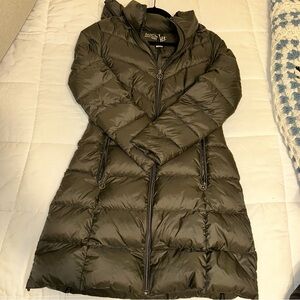 Michael Kors Women's Olive Puffer trench Coat